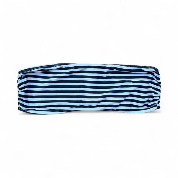 b&w beetle juice striped bandeau bikini top - Picture 1 of 6